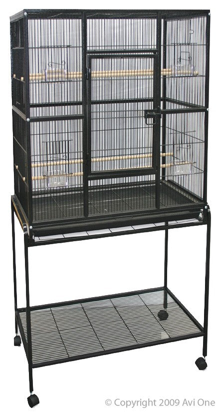 Avi One Parrot Bird Cage 604 Square Black * Store Pick Up Only *