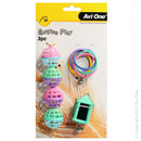 Avi One Bird Toy 3pc Olympic Rings Bell Chain