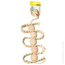 Avi One Bird Toy Wooden Beads Woven Straw 33cm