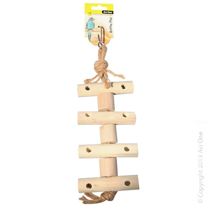 Avi One Bird Toy Wooden Toggle Ladder Rope 37cm