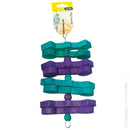 Avi One Bird Toy Wooden Spirals & Beads 22486