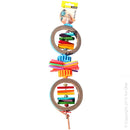 Avi One Bird Toy Paper Rings With Blocks 22943