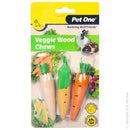 PET ONE VEGGIE WOOD CHEWS 3 PACK