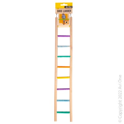 Avi One Bird Toy Wooden Ladder With Sand Steps