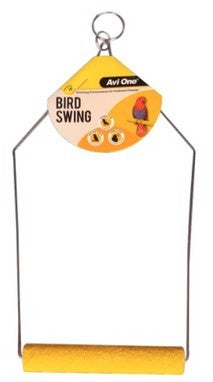 Avi One Bird Toy Triangle Swing With Sand Perch Large