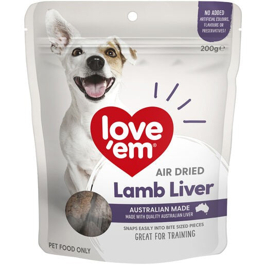 Love Em Air Dried Lamb Liver 200g