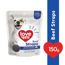 Love Em Beef Straps 150g