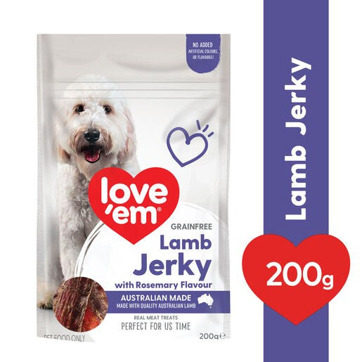 Love Em Lamb & Rosemary Jerky 200g