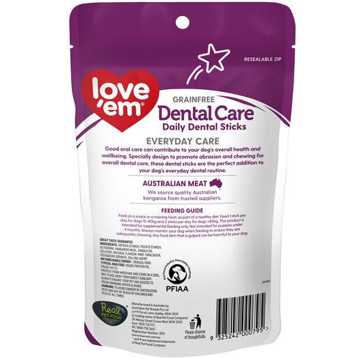 Love Em Dental Sticks Med Lge 145g