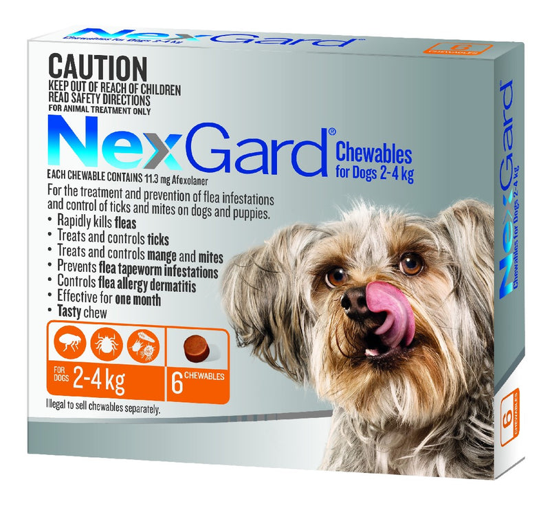 Nexgard For Dogs 2-4kg 6 Chews