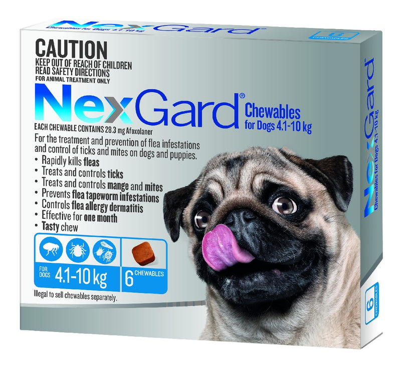 Nexgard For Dogs 4.1-10kg 6 Chews