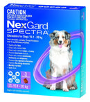 NEXGARD SPECTRA for DOGS 15.1-30KG 3 CHEWS
