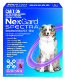 Nexgard Spectra For Dogs 15.1-30kg 6 Chews