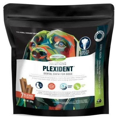 Crooked Lane Plexident Dental Chew For Dogs 7 Pack 280g