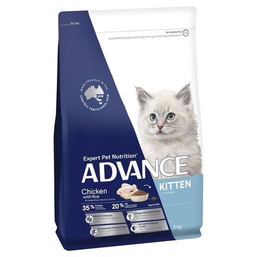 Advance Kitten Dry Cat Food Chicken With Rice