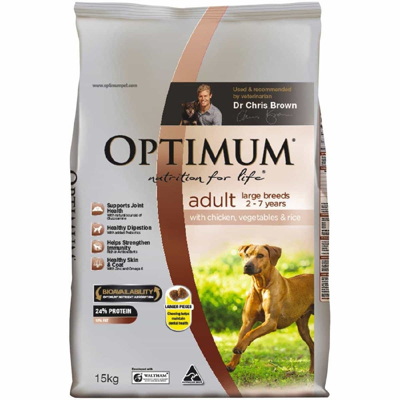 Optimum Adult Dog Large Breed 15kg * Store Pick Up Or Local Delivery Only *