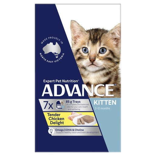 Advance Kitten Trays Tender Chicken 7 X 85g