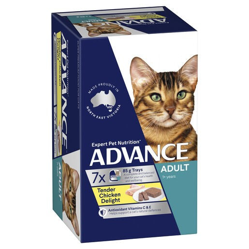 Advance Adult Cat Trays Chicken Delight 7 X 85g