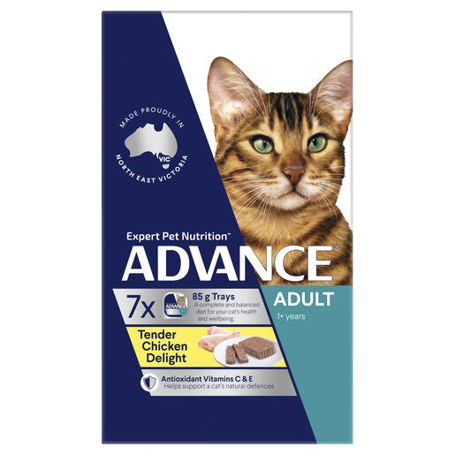 Advance Adult Cat Trays Chicken Delight 7 X 85g