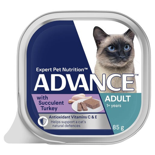 Advance Adult Cat Trays Turkey 7 X 85g