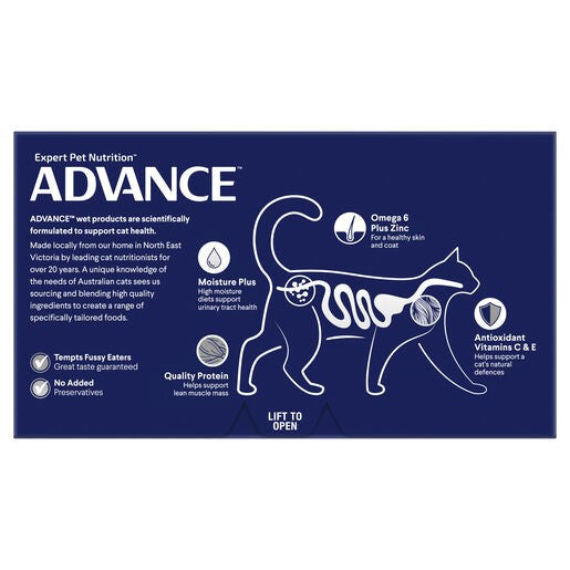 Advance Adult Cat Trays Chicken & Liver 7 X 85g