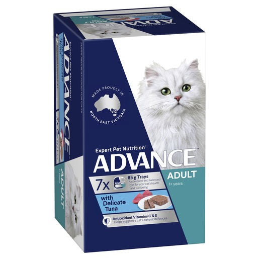 Advance Adult Cat Trays Delicate Tuna 7 X 85g