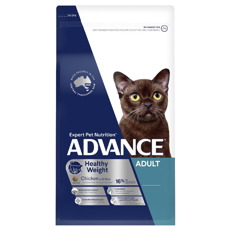 Advance Adult Cat Healthy Weight Chicken With Rice 2kg