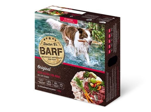 Doctor B's Barf Beef Recipe Frozen Dog Food 12 Pack