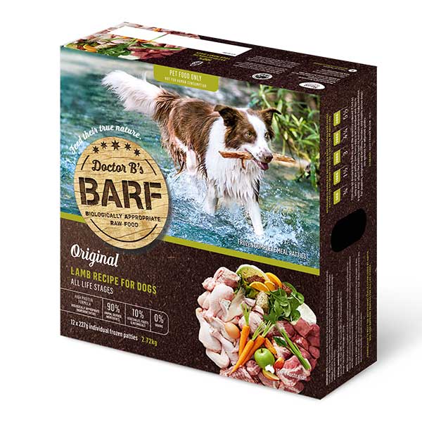 Doctor B's Barf Lamb Recipe Frozen Dog Food 12 Pack