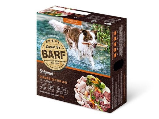 Doctor B's Barf Chicken Recipe Frozen Dog Food 12 Pack