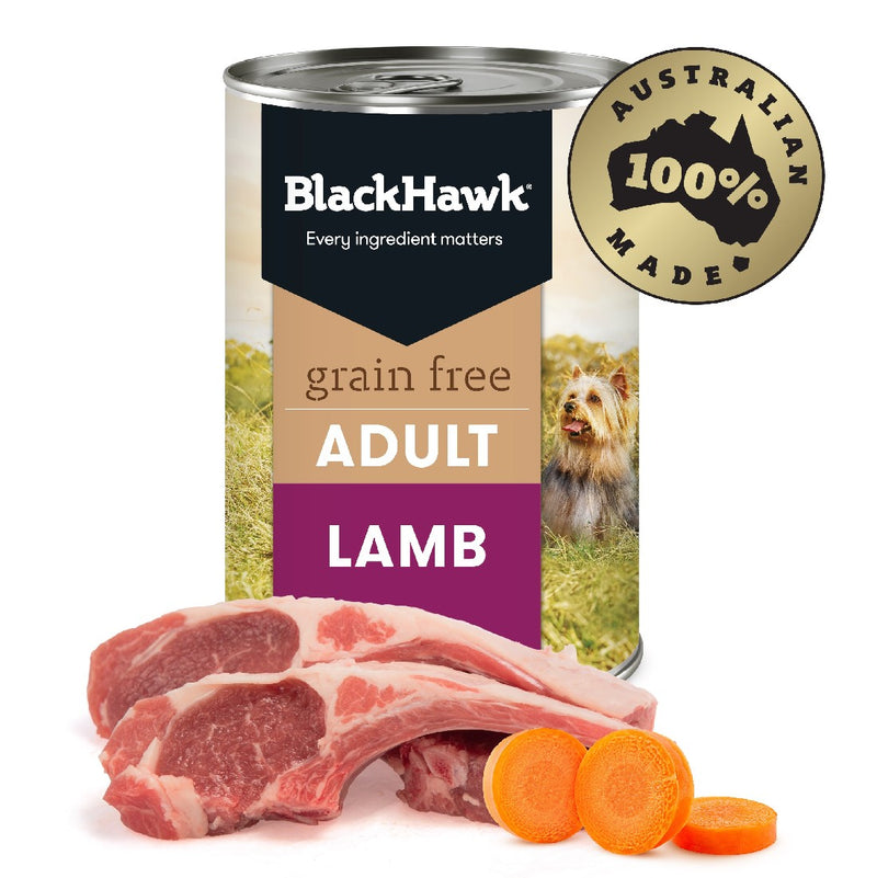 Black Hawk Grain Free Adult Dog Lamb 400g