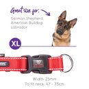 Kazoo Nylon Adjustable Collar Red
