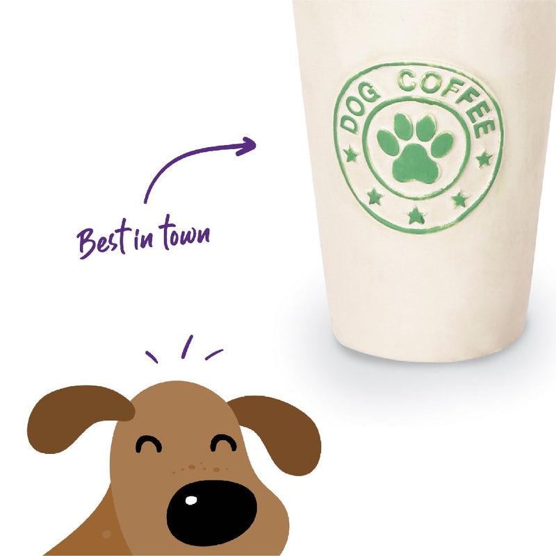 Kazoo Dog Toy Latex Coffee Cup