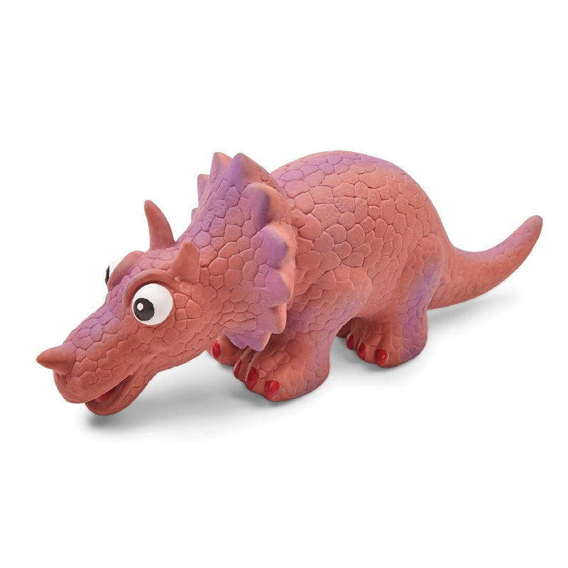 Kazoo Dog Toy Latex Triceratops