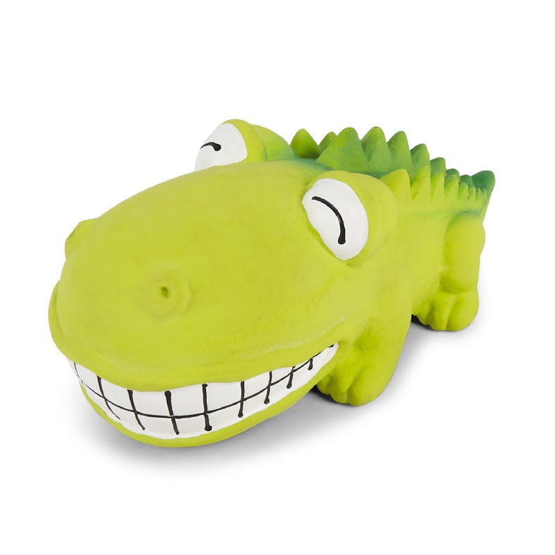 Kazoo Dog Toy Latex Smiling Croc
