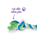 Kazoo Dog Toy Twisted Rope Knot Bone