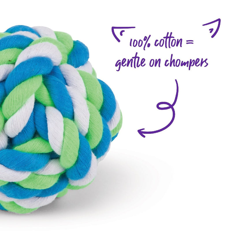 Kazoo Dog Toy Twisted Rope Knot Ball