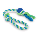 Kazoo Dog Toy Twisted Rope Sling Tennis Ball