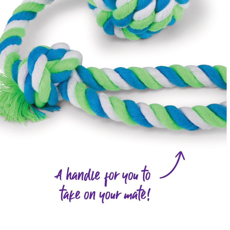 Kazoo Dog Toy Twisted Rope Sling Knot Ball