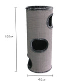 Kazoo Scratch Kitty Peek A Boo Tunnel Charcoal Plush * Store Pick Up Or Local Delivery Only *