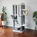 KAZOO SCRATCH POST KITTY CLIMB PLAYGROUND CREAM & CHARCOAL 15571