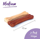 Kazoo Pressed Bone Medium 15cm 140gm 2 Pack