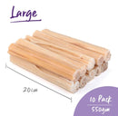 Kazoo Pressed Stick Large 20cm 550g 10 Pack