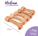 Kazoo Natural Knot Bone Medium 15cm 350gm 5 Pack