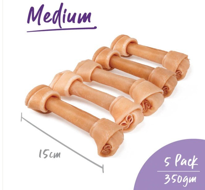 Kazoo Natural Knot Bone Medium 15cm 350gm 5 Pack