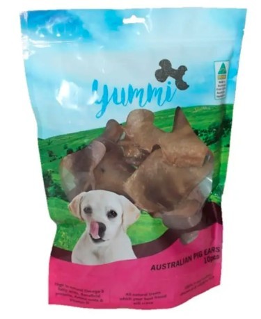 Yummi Pig Ears Aussie 10 Pack
