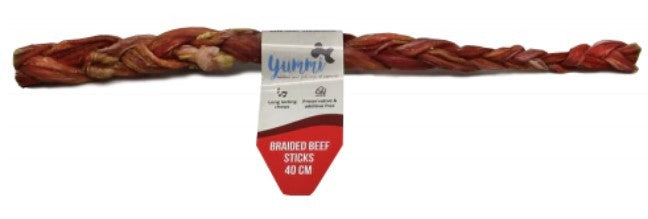 Yummi Braided Beef Stick 40cm