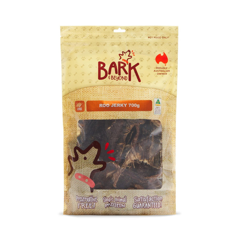 Bark & Beyond Roo Jerky Dog Treats 700g