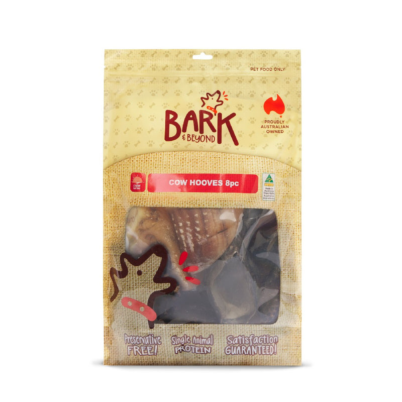 Bark & Beyond Cow Hooves Dog Treats 8pc