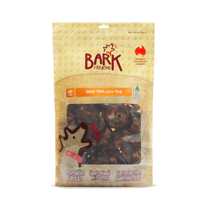 Bark & Beyond Roo Tail Pieces Dog Treats 1kg